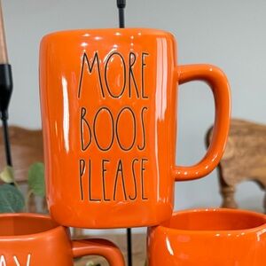 Orange Ceramic Mug - More Boos Please